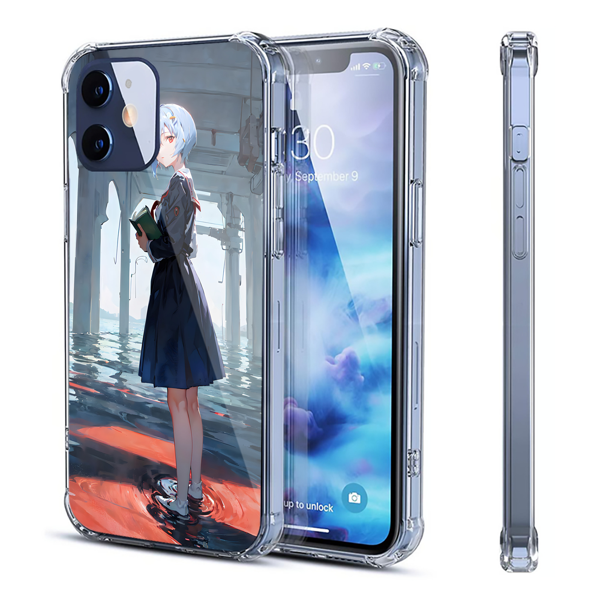 （画像用） EVA 新世紀エヴァンゲリオン 【iPhone 12シリーズ対応】透明スマホケース（クリアソフトケース）